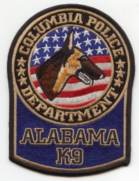 AL,Columbia Police K-9001