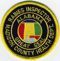 AL,Madison County Health Dept Rabies Inspector001