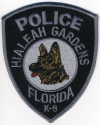 FL,Hialeah Gardens Police K-9001