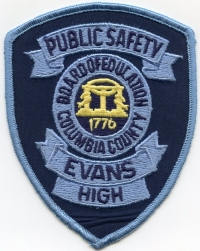 GA,Columbia County Campus Police Evans High001