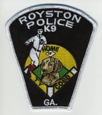 GA,Royston Police K-9003